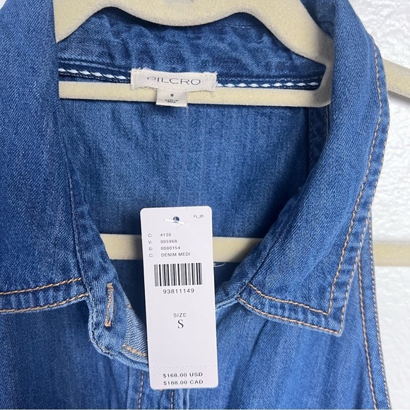 Anthropology Pilcro Sleeveless Halter Swing Denim Midi
Dress Size Small NWT - Picture 9 of 14